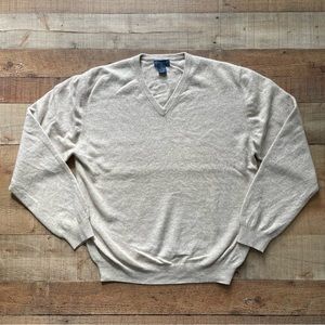 Jospeh & Lyman 100% Cashmere V-Neck Pullover Sweater Mens XL